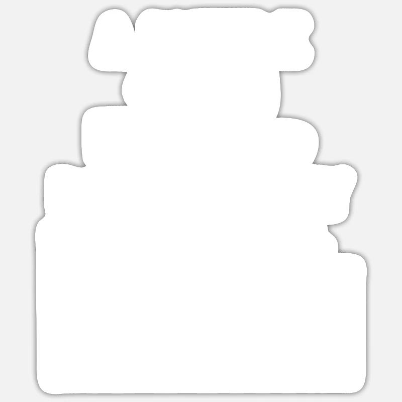 Puzzle - Puzzles - Puzzle - Cadeau - Sticker taille S (10 x 10 cm) - blanc mat