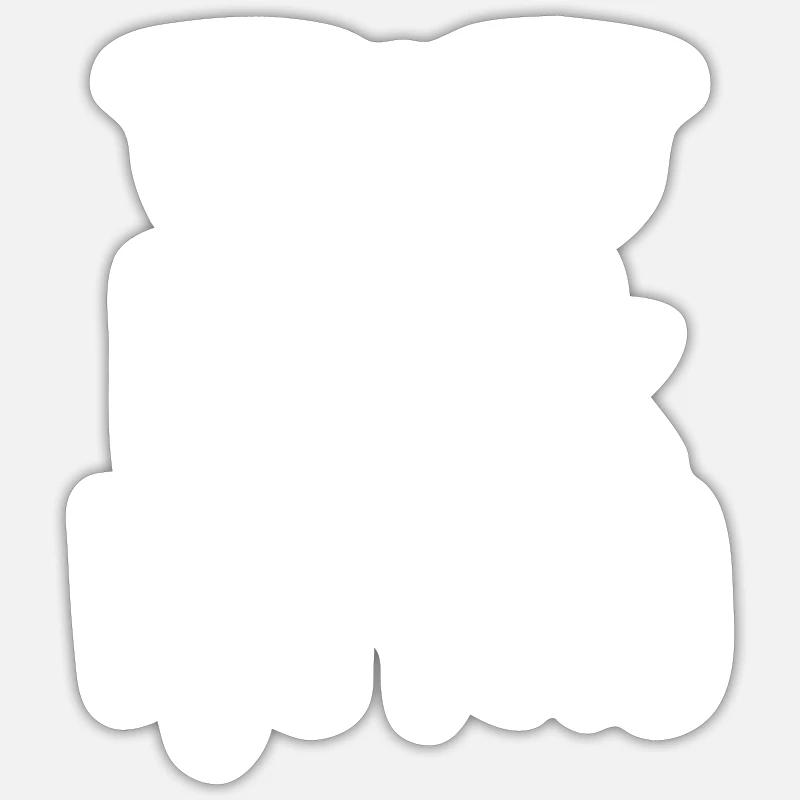 Bücher Nerd - Lesen - Leseratte - Geschenk - Sticker Größe S (10 x 10 cm) - Mattweiß