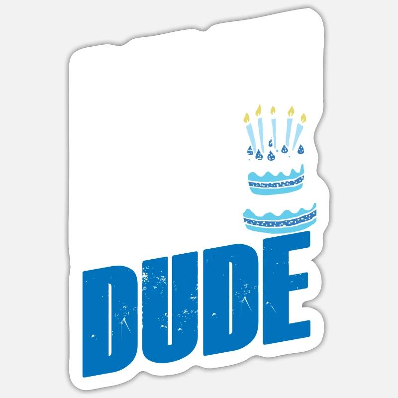 Idée de cadeau d'anniversaire - Sticker taille S (10 x 10 cm) - blanc mat