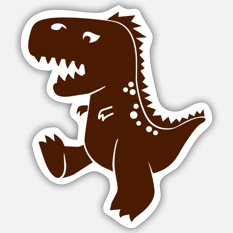 t-rex - Sticker size S (10 x 10 cm) - white matte