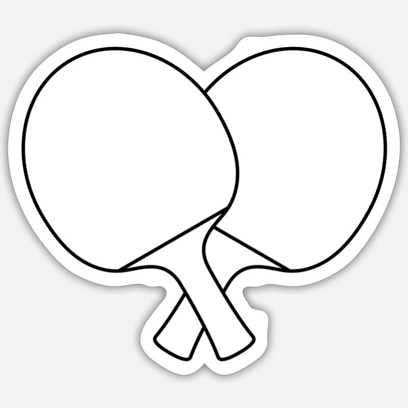 Table de ping-ping-mong Sticker taille S (10 x 10 cm)