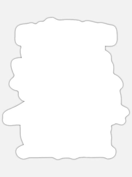 ...in die richtige Richtung verlaufen - Geschenk - Sticker Größe S (10 x 10 cm) - Mattweiß