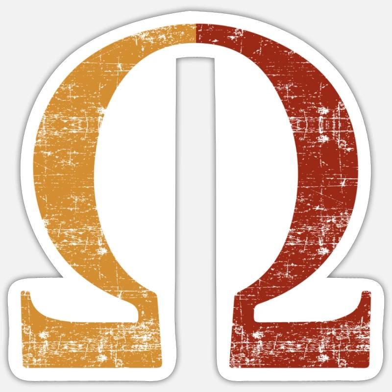 Omega Graphics - Sticker size S (10 x 10 cm) - white matte