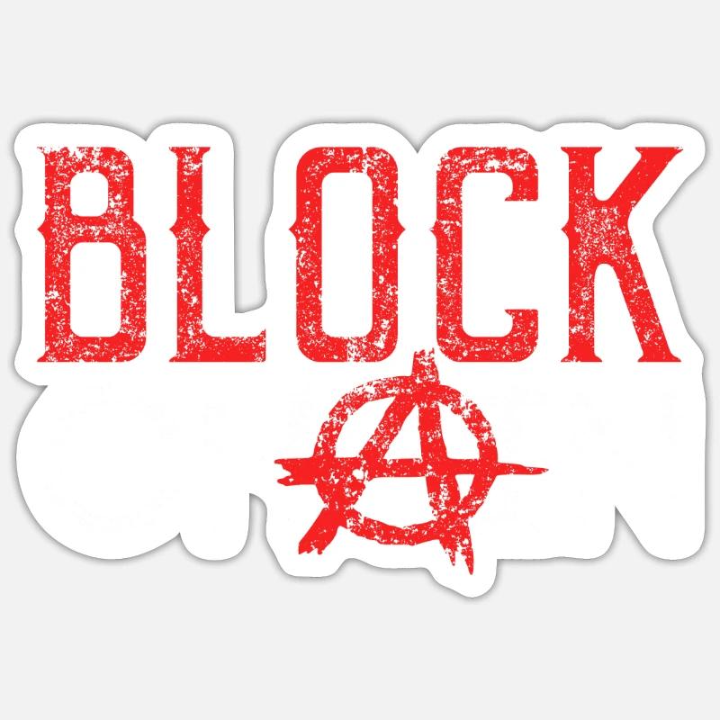 Blockchain Technologie Crypto - Sticker taille S (10 x 10 cm) - blanc mat