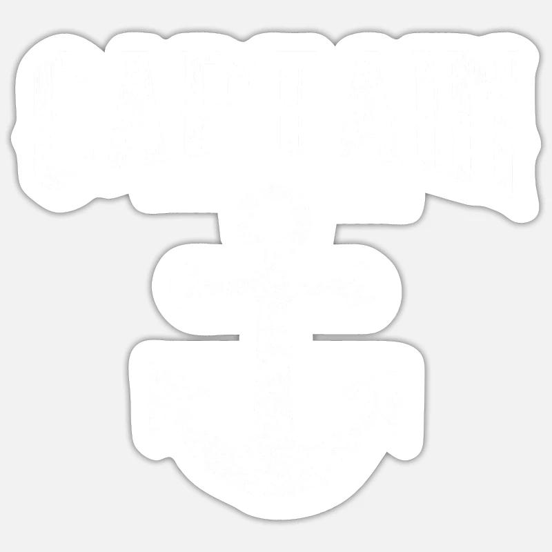 captain - Sticker size S (10 x 10 cm) - white matte