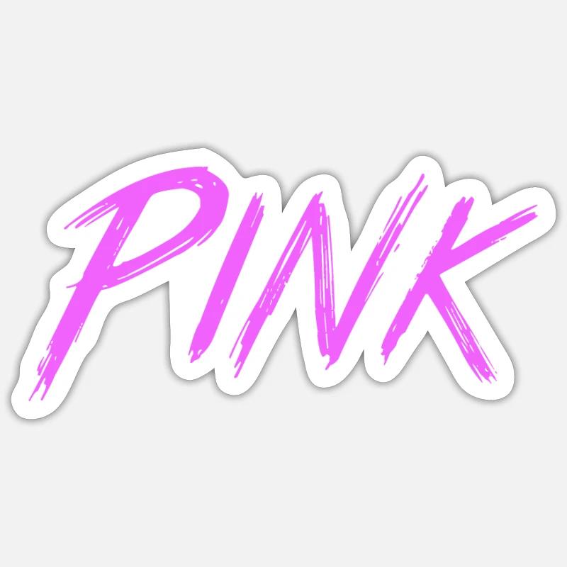 Pink Sticker taille S (10 x 10 cm)