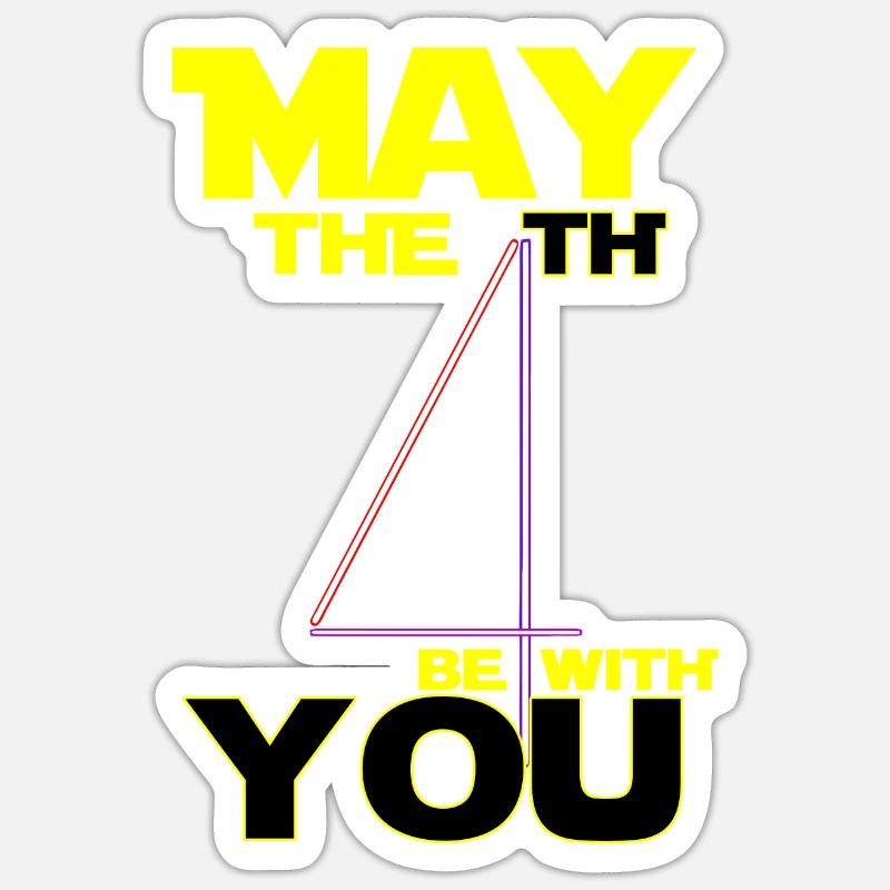 May 4 star power war movie code gift laser Sticker size S (10 x 10 cm)