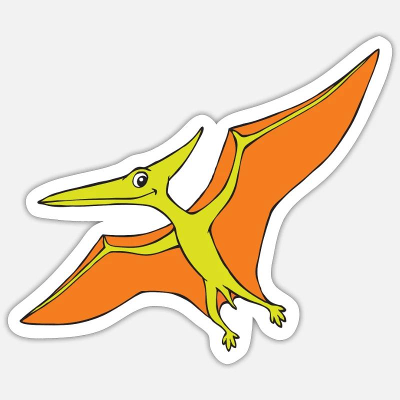 Pteranodon - Sticker Größe S (10 x 10 cm) - Mattweiß