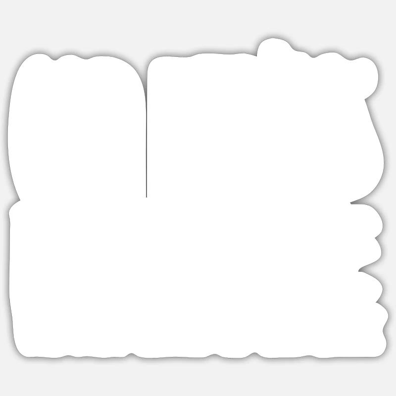 Old Punks never Die We just stand at the Back - Sticker taille S (10 x 10 cm) - blanc mat
