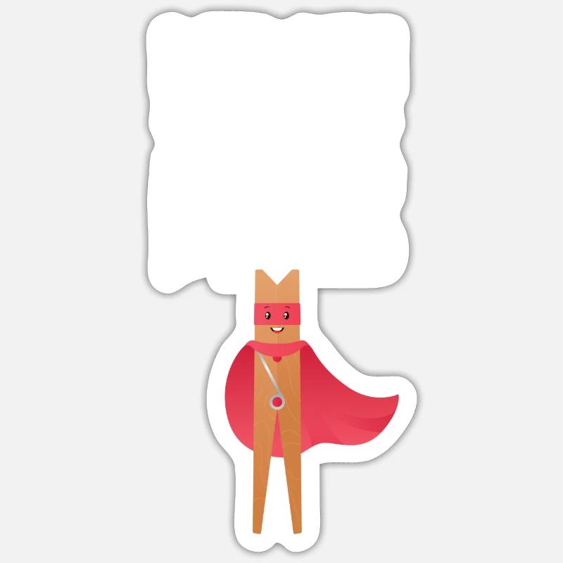 I Train Superheroes - Sticker taille S (10 x 10 cm) - blanc mat