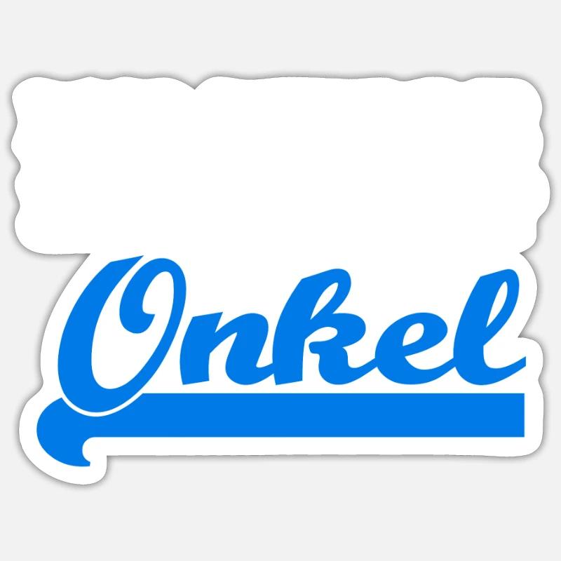 ich werde befördert: Onkel | Geschenk - Sticker Größe S (10 x 10 cm) - Mattweiß