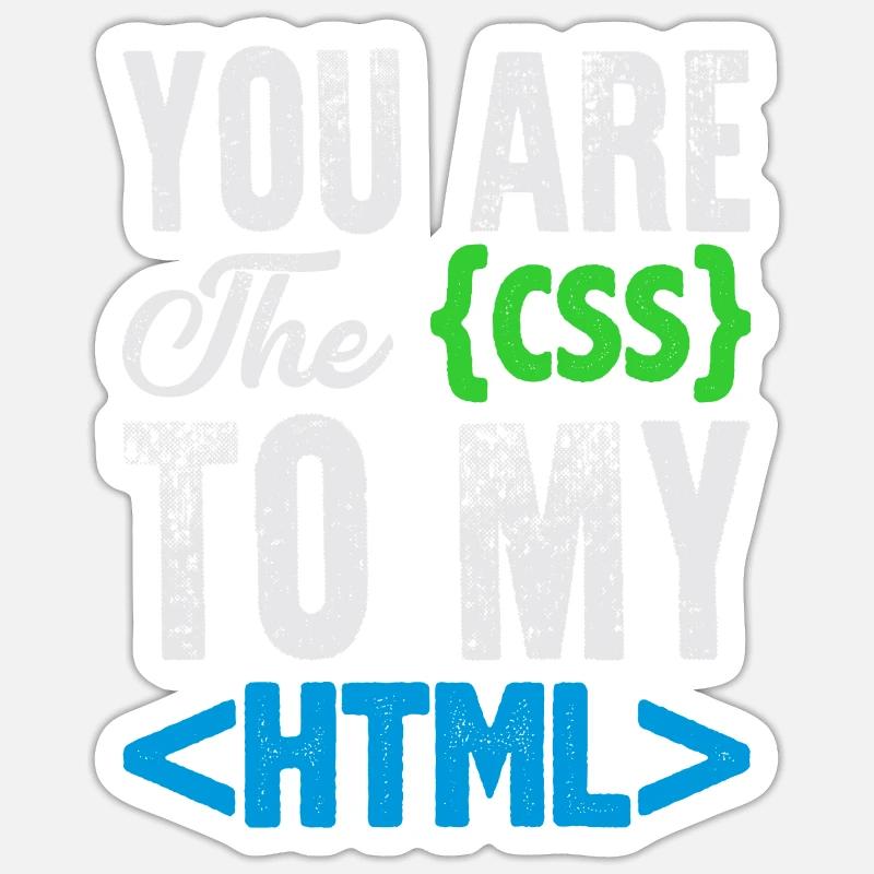 Lustiges Computer Nerd Shirt & Geschenk - Sticker Größe S (10 x 10 cm) - Mattweiß