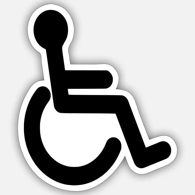 Basic wheelchair symbol # Sticker size S (10 x 10 cm)