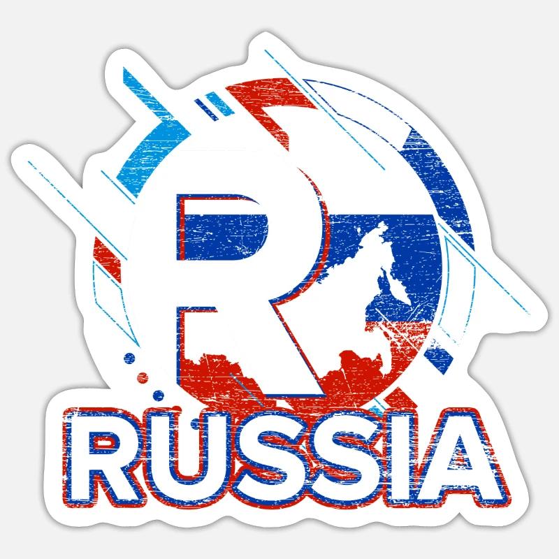 Russie Sticker taille S (10 x 10 cm)