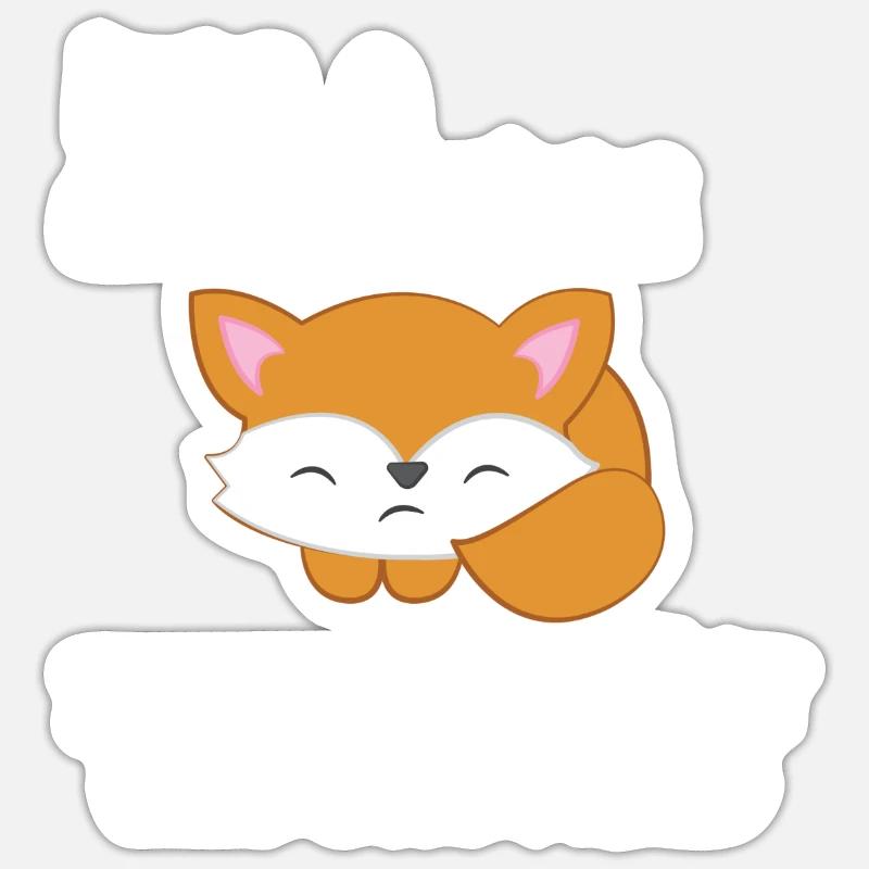 Fox - vixen - Fox lovers - gift Sticker size S (10 x 10 cm)