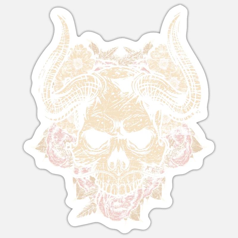 Devil demon Satan hell death halloween gift Sticker size S (10 x 10 cm)