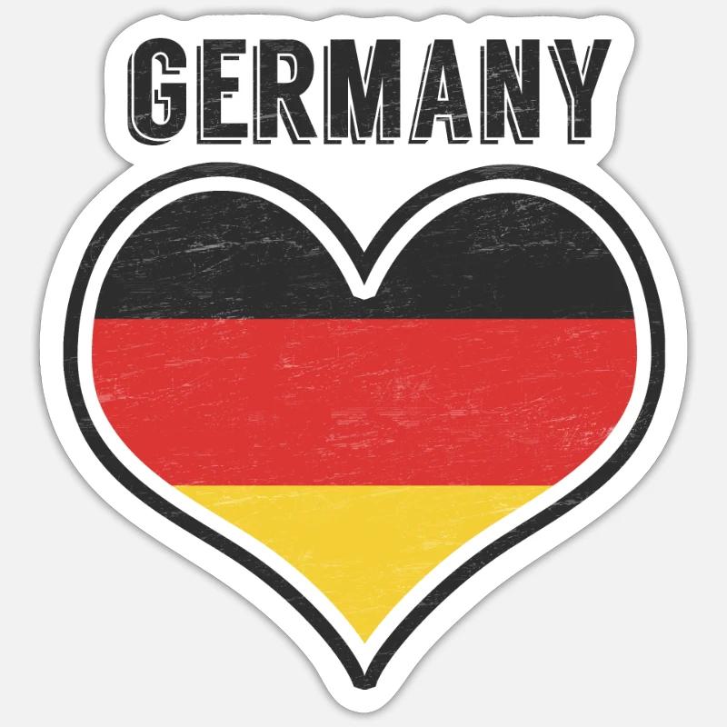 Germany - Sticker size S (10 x 10 cm) - white matte
