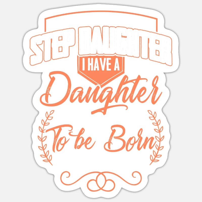 Tochter Geschenk Braut Hochzeit Vater Mutter - Sticker Größe S (10 x 10 cm) - Mattweiß