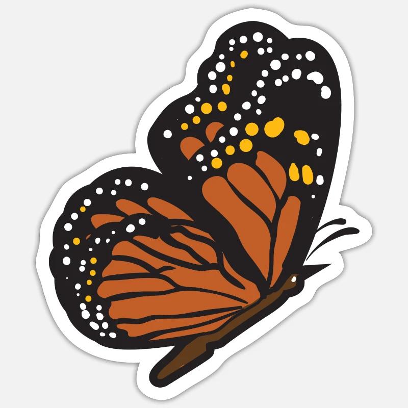 Vol papillon papillon papillon papillon Sticker taille S (10 x 10 cm)
