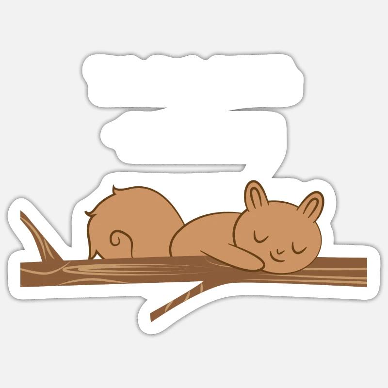 Eichhörnchen - Eichhörnchenfan - Eichkätzchen Sticker Größe S (10 x 10 cm)