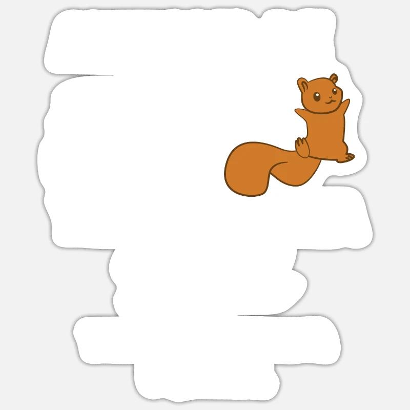 Eichhörnchen - Eichhörnchenfan - Be yourself Sticker Größe S (10 x 10 cm)