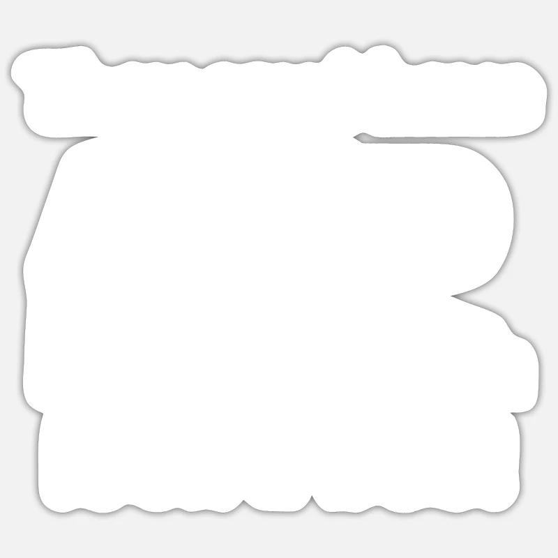 ADHD - Sticker size S (10 x 10 cm) - white matte