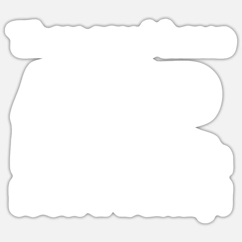 TDAH - Sticker taille S (10 x 10 cm) - blanc mat