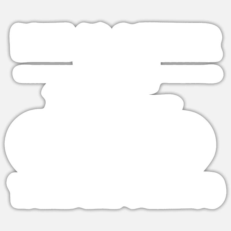 tandem - Sticker size S (10 x 10 cm) - white matte