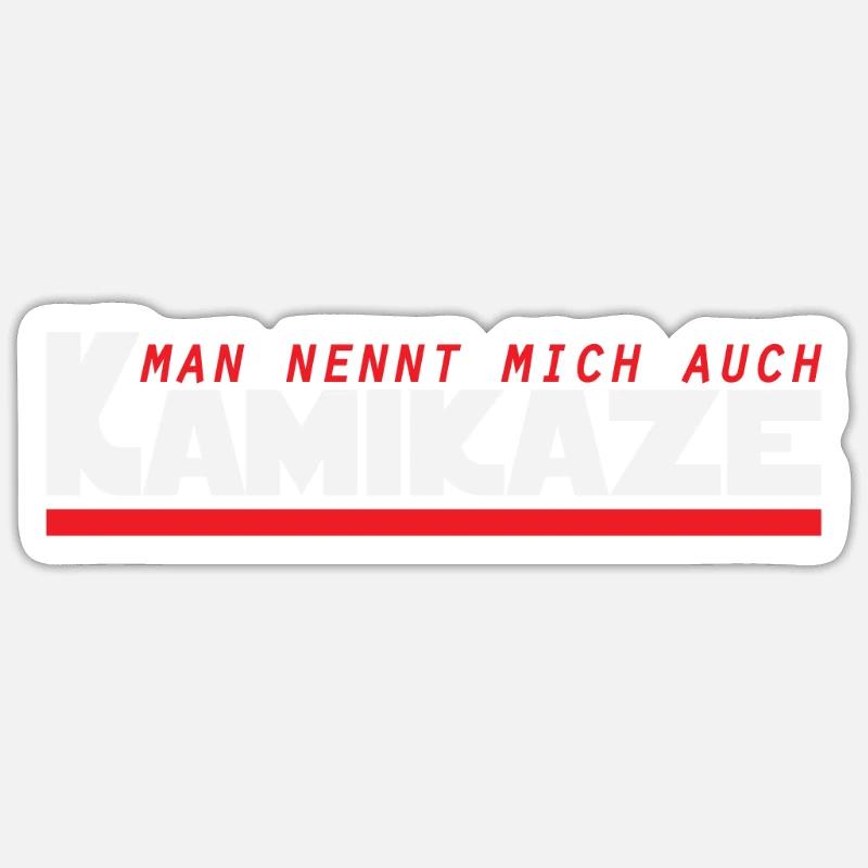 Kamikaze Risiko Action Sticker Größe S (10 x 10 cm)