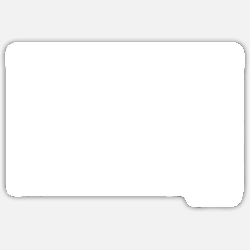Cadeau pour architecte - Sticker taille S (10 x 10 cm) - blanc mat