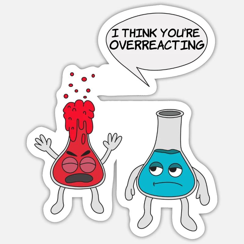 Science Experiment Tshirt Sticker size S (10 x 10 cm)