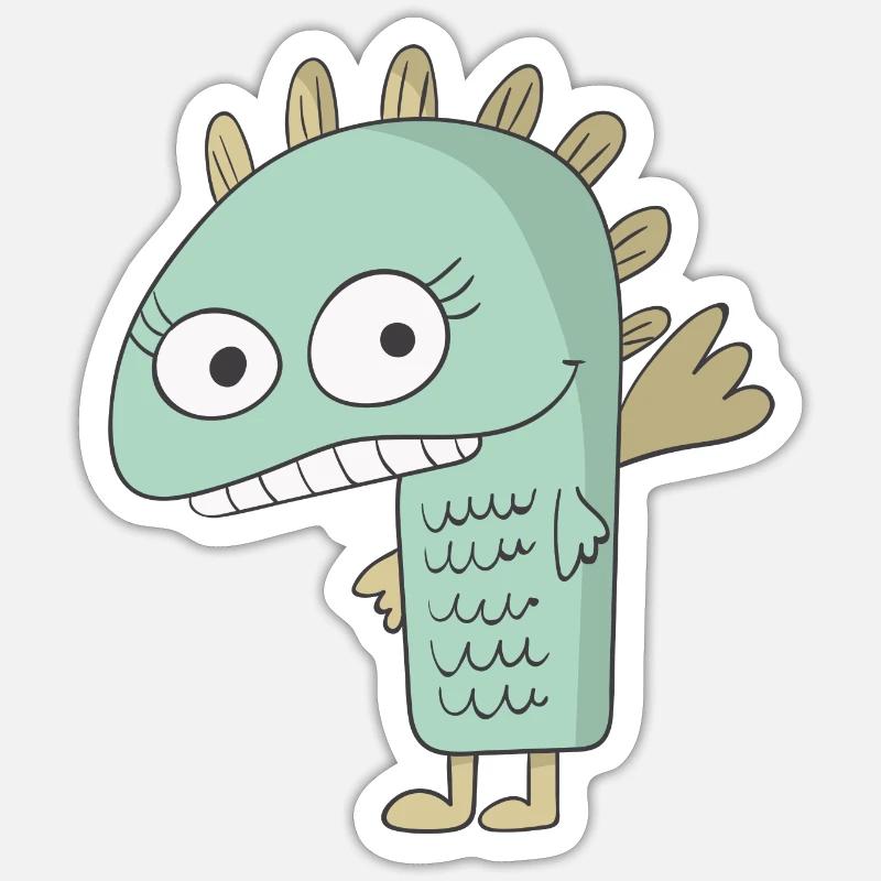 Monstres Sticker taille S (10 x 10 cm)