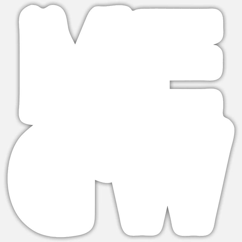 MEOW - Katzendesign Sticker Größe S (10 x 10 cm)