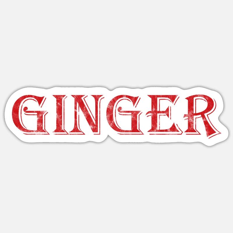 Ginger Sticker size S (10 x 10 cm)