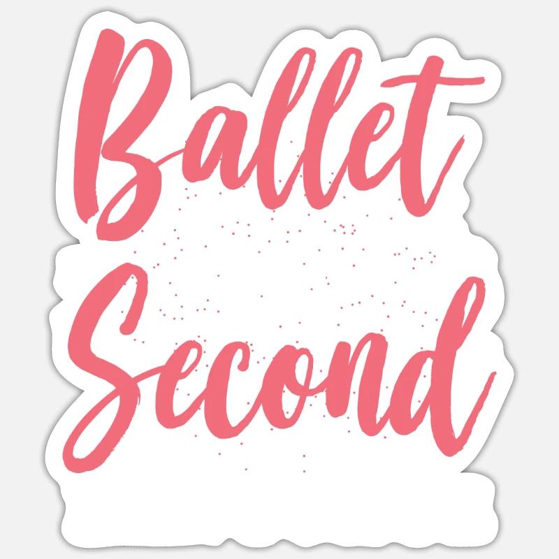 ballet - Sticker size S (10 x 10 cm) - white matte