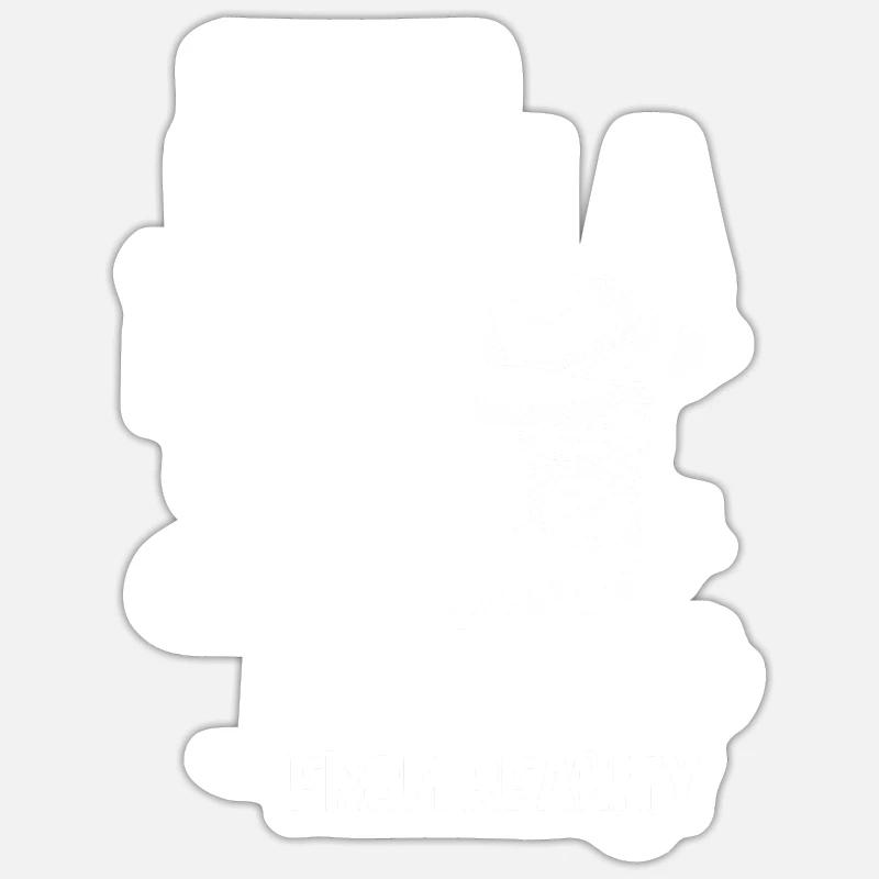 Line Dance - Sticker taille S (10 x 10 cm) - blanc mat