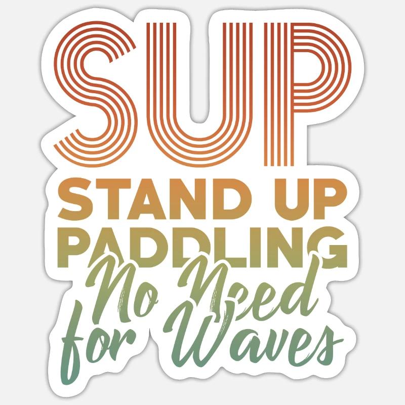 SUP - Sticker size S (10 x 10 cm) - white matte