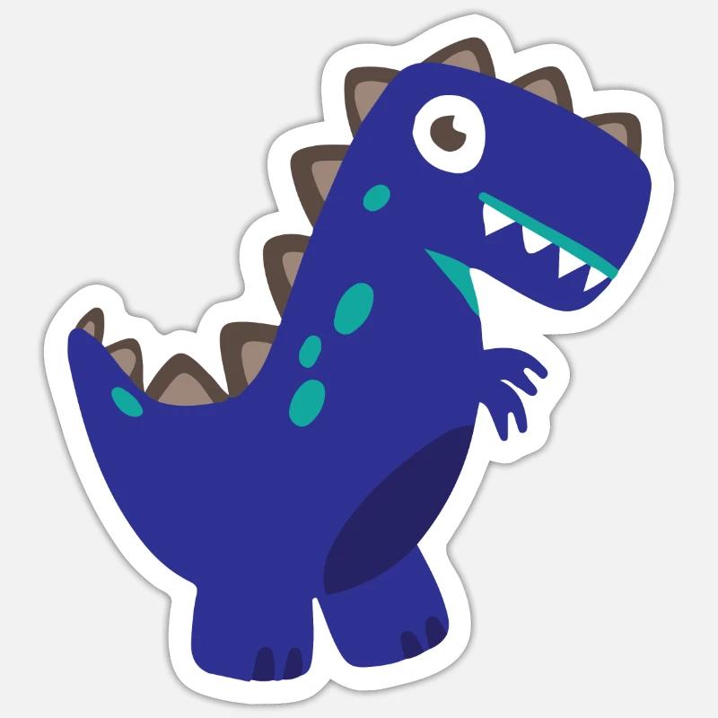 Dinosaurier T-Rex - Sticker Größe S (10 x 10 cm) - Mattweiß