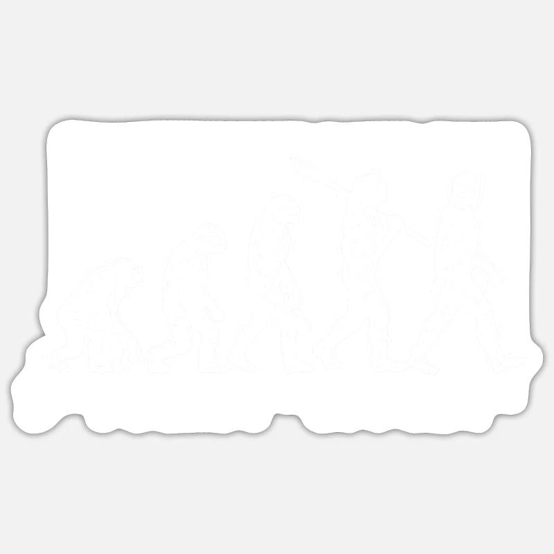 Evolution Darwin Research Science Don - Sticker taille S (10 x 10 cm) - blanc mat