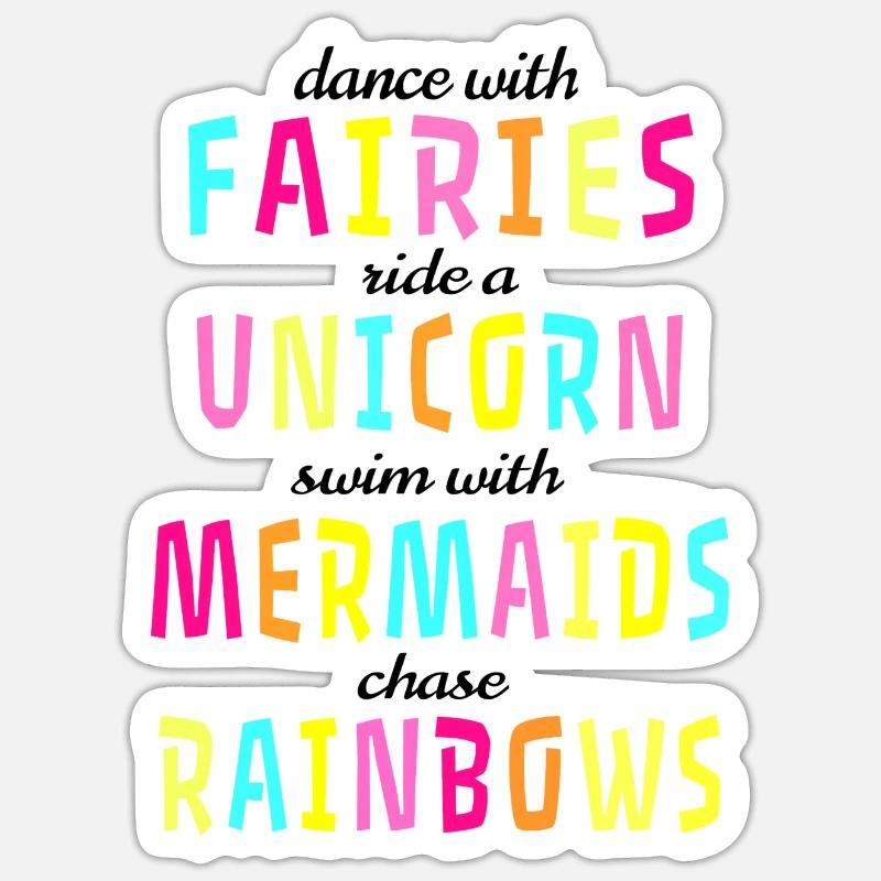 Dance with Fairies Geschenk Geschenkidee Sticker Größe S (10 x 10 cm)