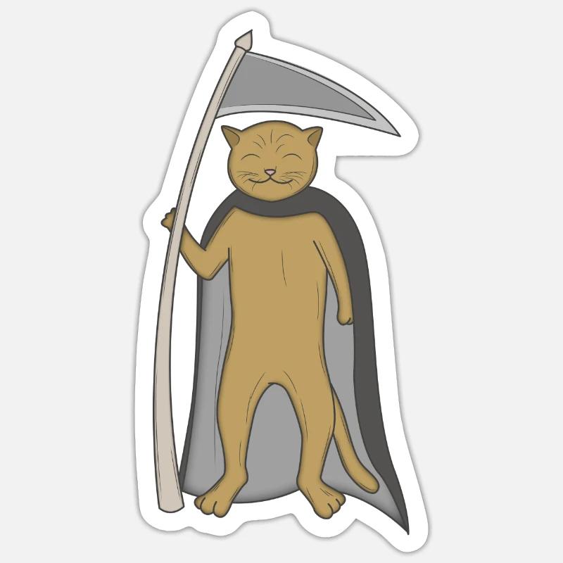 Carnaval d'Halloween - Sticker taille S (10 x 10 cm) - blanc mat
