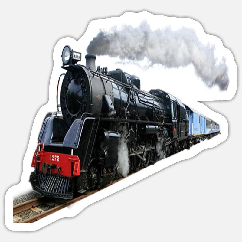 (Train) - Sticker size S (10 x 10 cm) - white matte