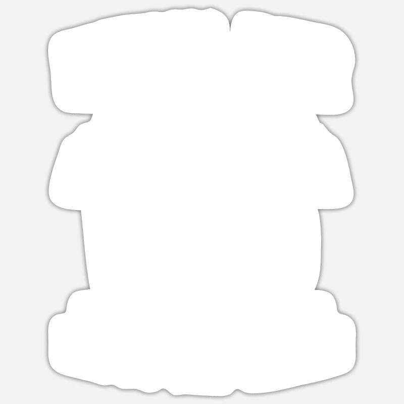 Der Wald ruft - Geschenk - Sticker Größe S (10 x 10 cm) - Mattweiß
