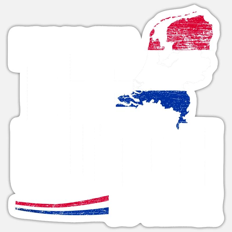 Netherlands - Sticker size S (10 x 10 cm) - white matte