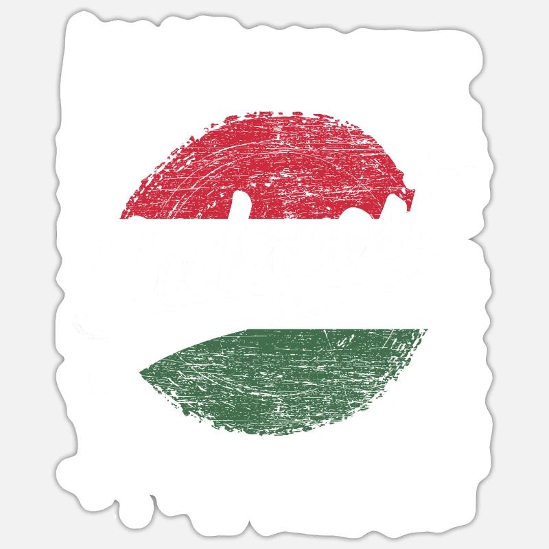 Budapest - Sticker size S (10 x 10 cm) - white matte