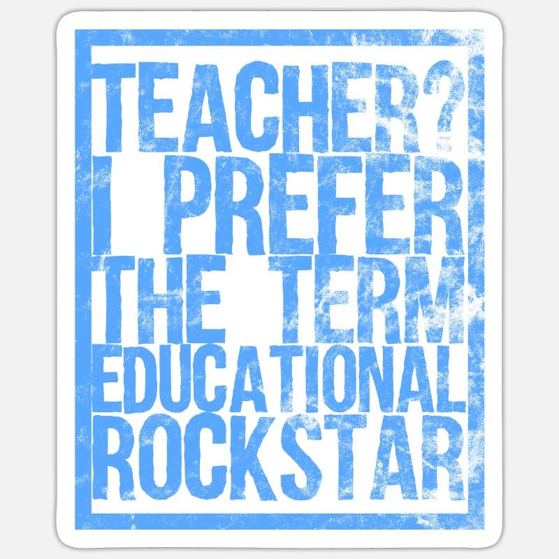 Enseignants - Sticker taille S (10 x 10 cm) - blanc mat