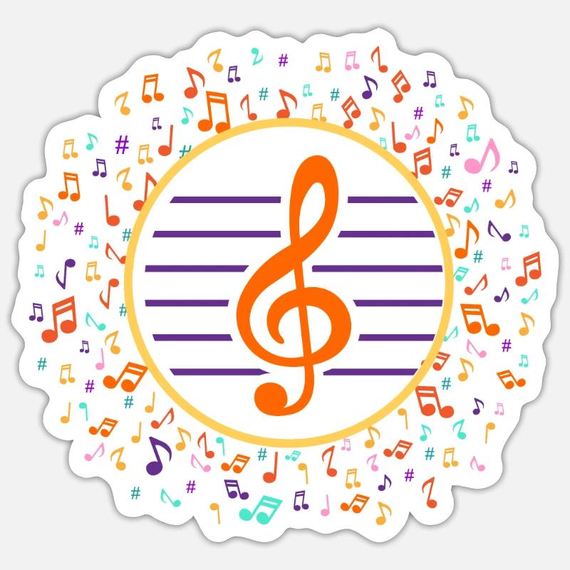 clef - Sticker taille S (10 x 10 cm) - blanc mat