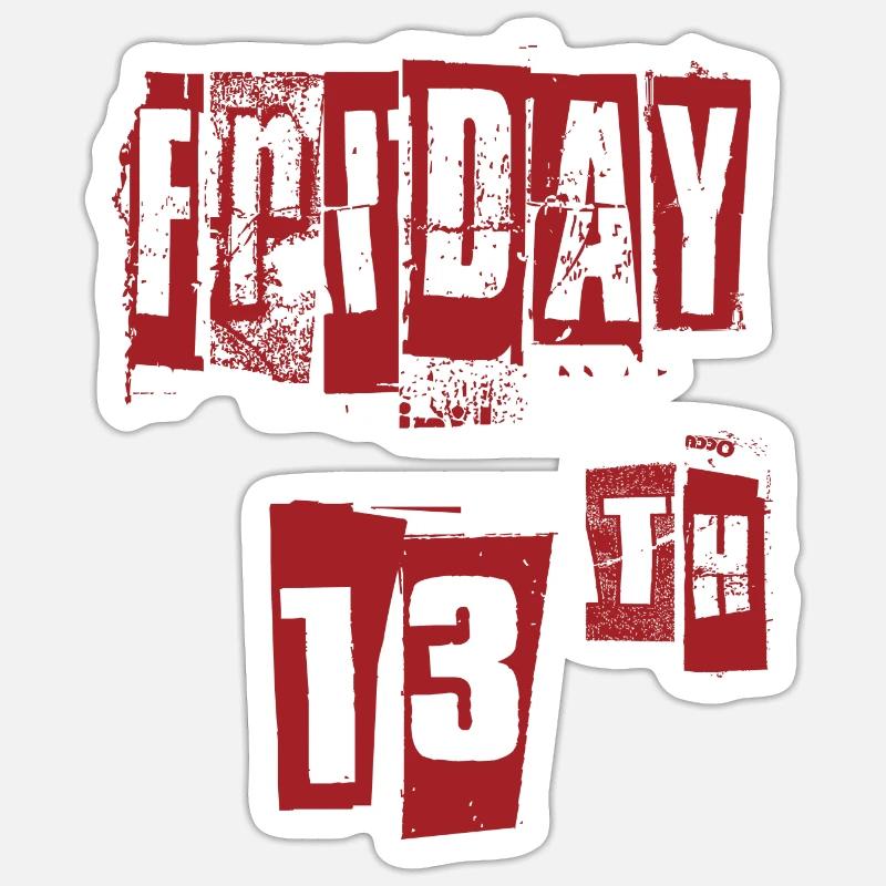 Friday 13th - Friday the 13th Thirteenth Sticker size S (10 x 10 cm)