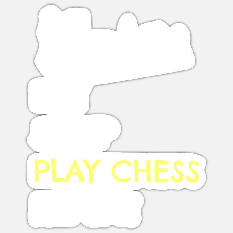 échecs Sticker taille S (10 x 10 cm)