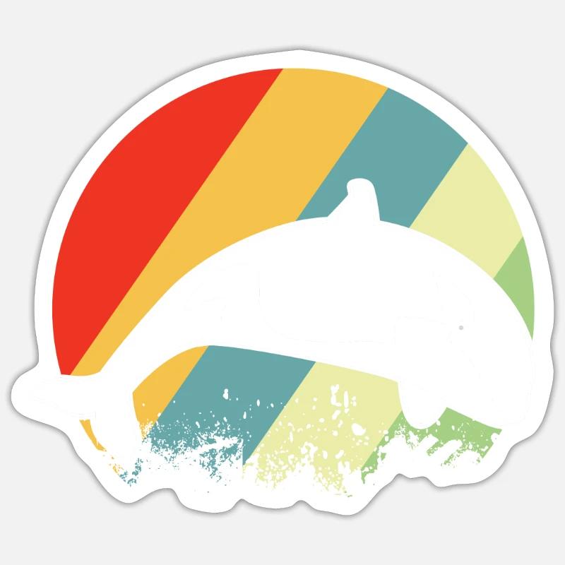 Baleine à épée Sticker taille S (10 x 10 cm)